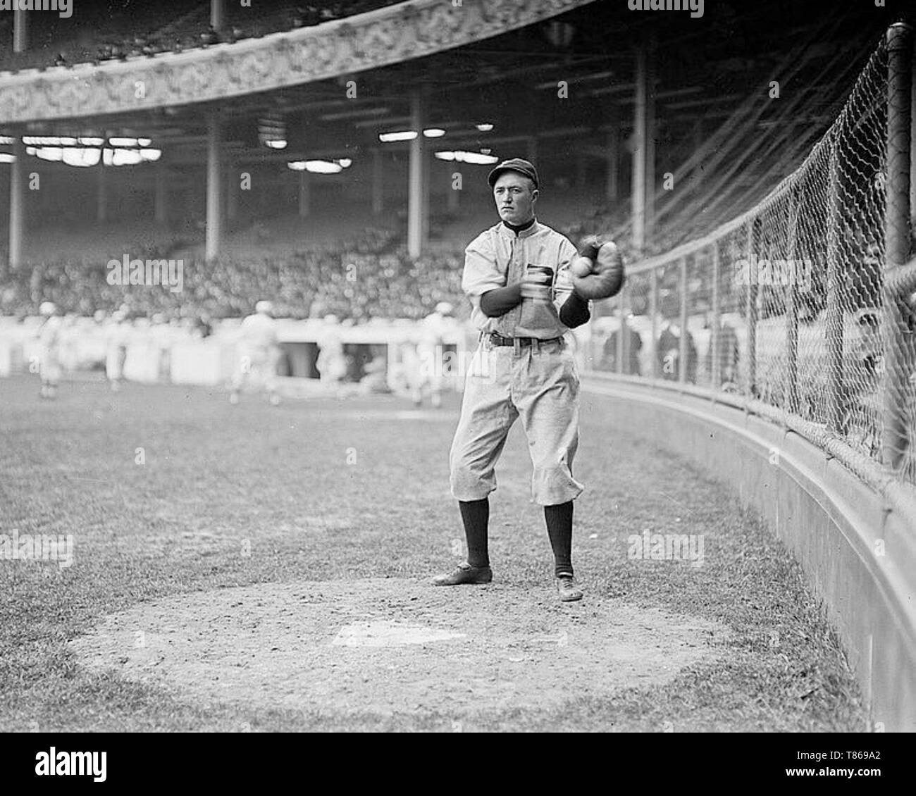 Dan Howley, Philadelphia Phillies, au Polo Grounds de New York, 1913. Banque D'Images