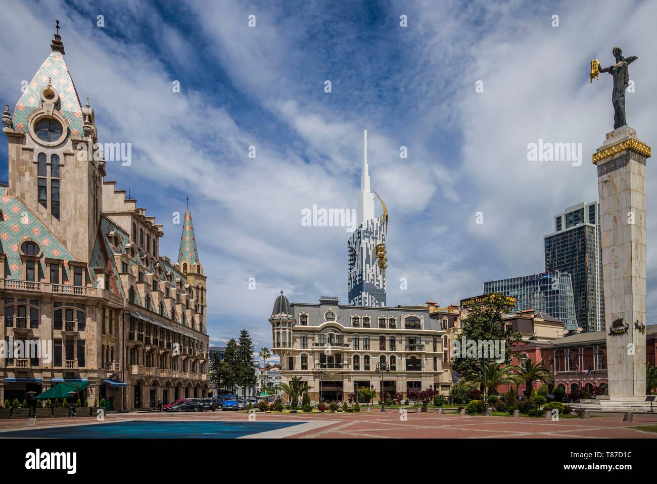 La Géorgie, Batumi, Place de l'Europe Banque D'Images