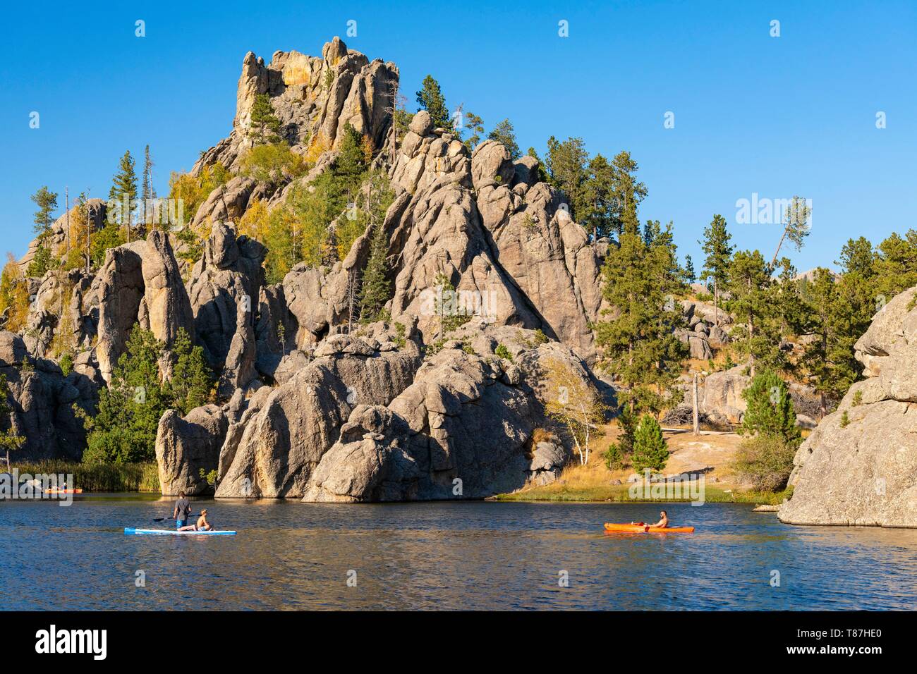 United States, Dakota du Sud, Custer State Park, Sylvan Lake Banque D'Images