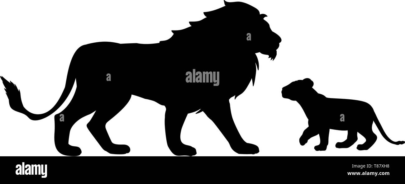 Free Free 239 Silhouette Lion Cub Svg SVG PNG EPS DXF File