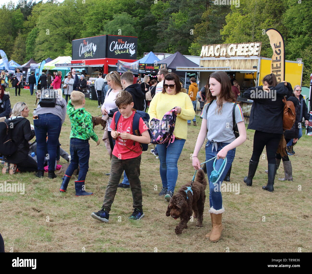 Knebworth Park, Royaume-Uni. Le 11 mai, 2019. Les amateurs de chiens sont vus découvrir les sites au cours de l'Dogfest 2019 à Knebworth Park. Credit : Keith Mayhew SOPA/Images/ZUMA/Alamy Fil Live News Banque D'Images