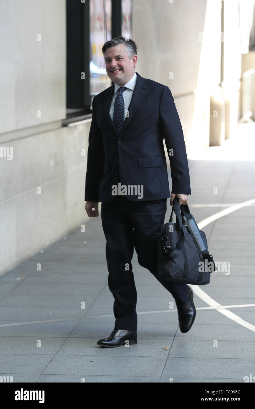 Londres, Royaume-Uni. 12 mai 2019. Jon Ashworth vu aux BBC Studios à Londres crédit: Banque D'Images