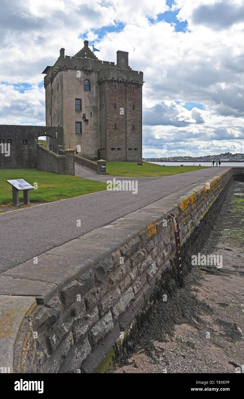 Broughty Castle, Broughty Ferry, Dundee Banque D'Images