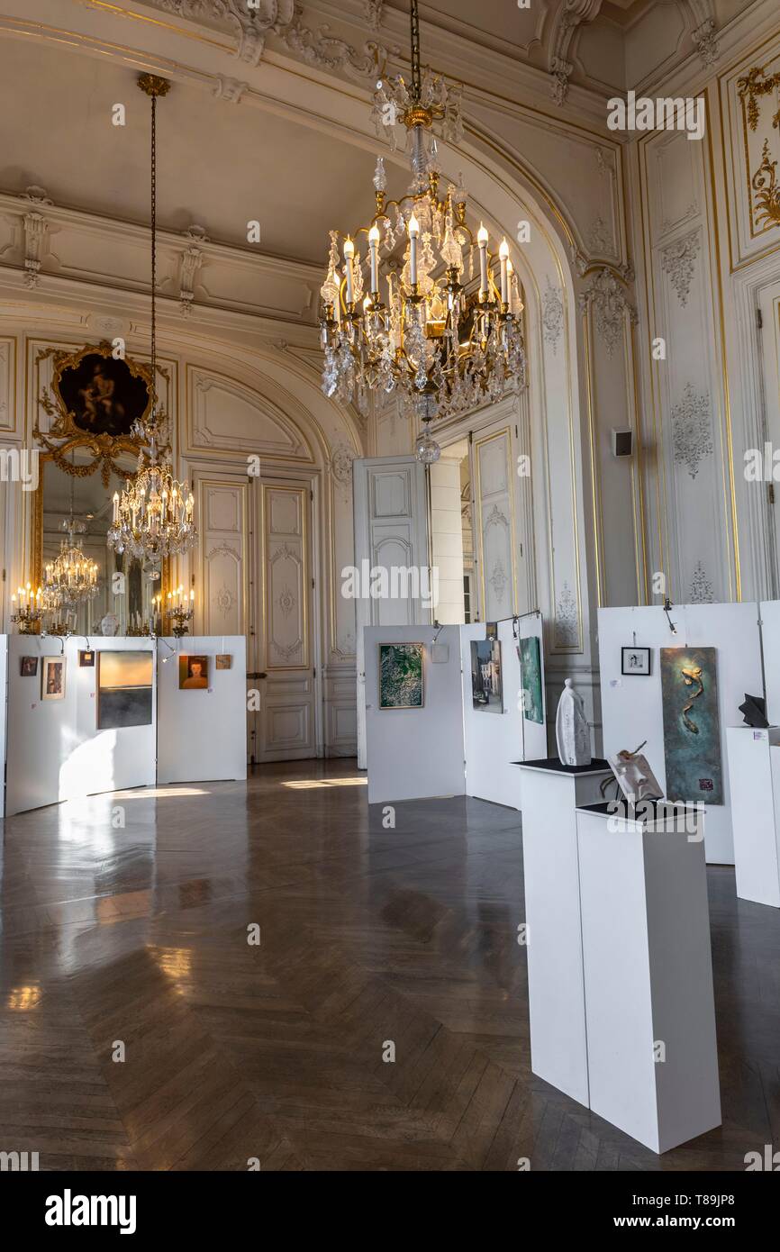 France, Yvelines, Versailles, l'hôtel de ville espace d'exposition Banque D'Images