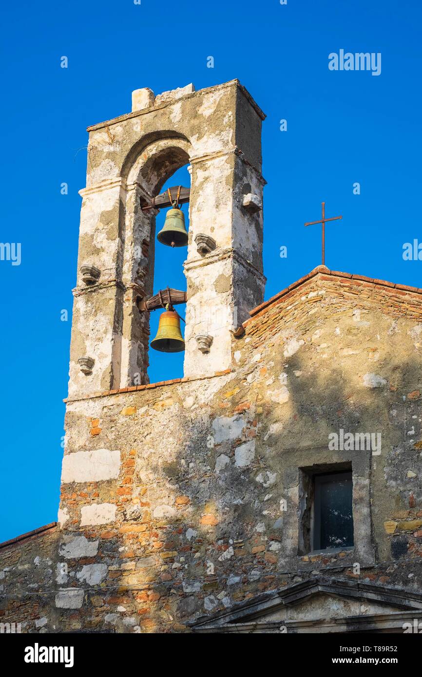 L'Italie, la Sicile, Taormina, la vieille ville, l'ancienne église baroque de San Michele Arcangelo Banque D'Images