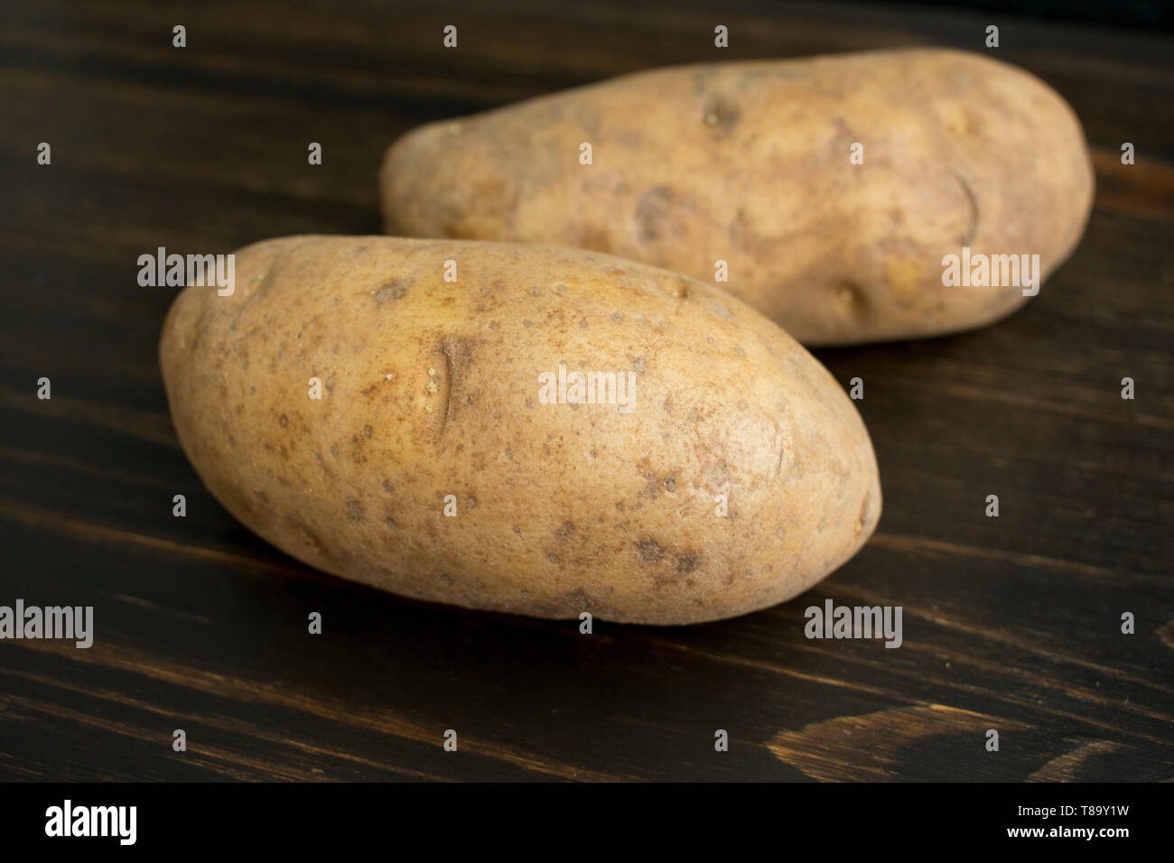 Pommes de terre Russet Banque D'Images