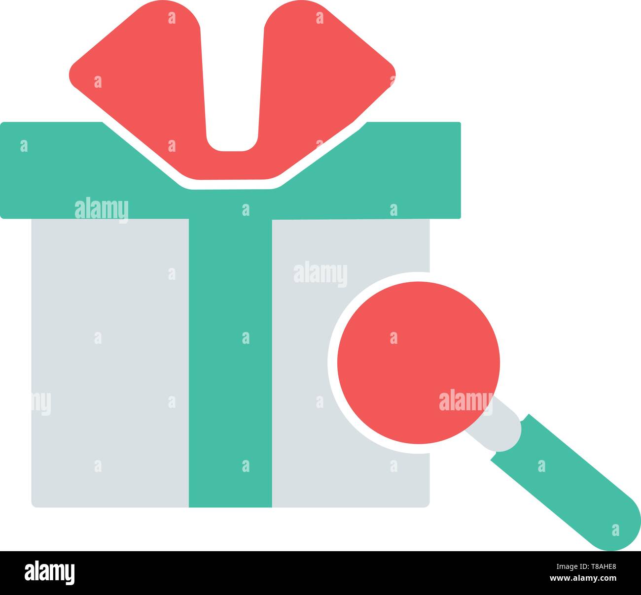 Boîte du produit. L'icône icône parfaite avec boîte du produit et la recherche de symbole : vector illustration Illustration de Vecteur