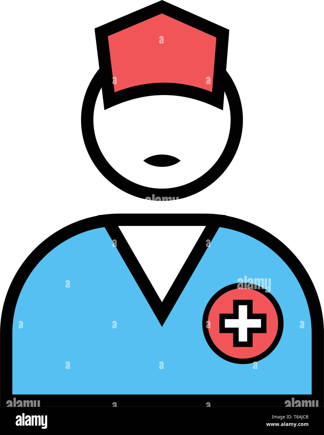 Médecin, Infirmière - Cette icône icône vecteur médecin, infirmière pour le site web ou mobile Illustration de Vecteur