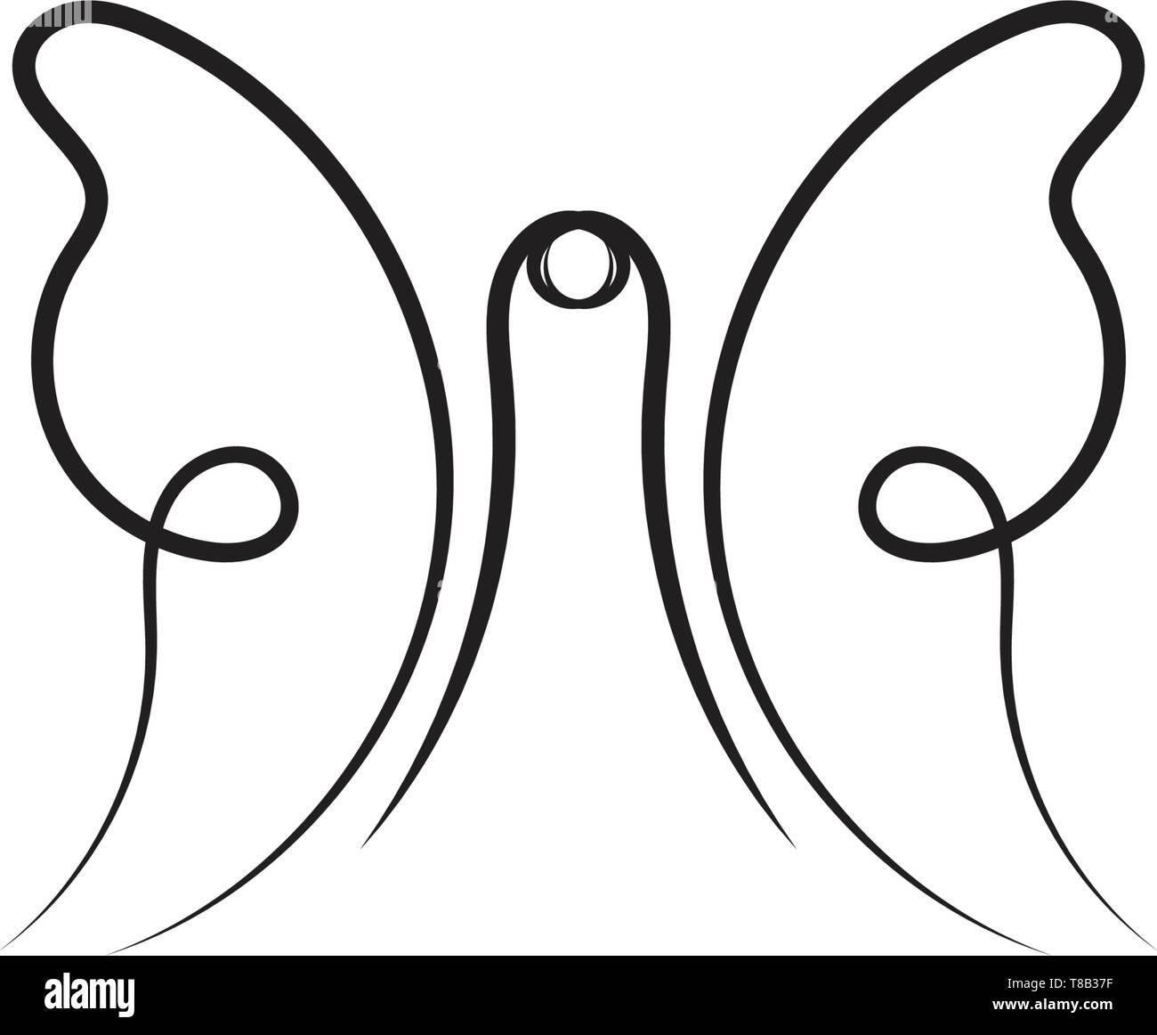 Papillon Beauté conception icône vecteur Illustration de Vecteur