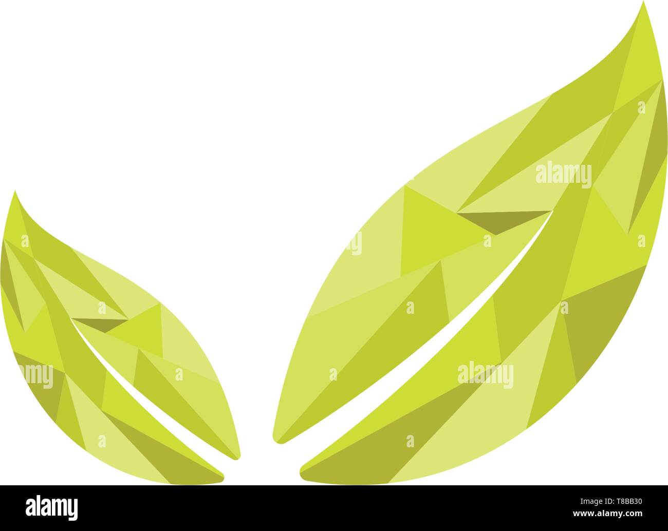 Feuille nature logo design illustration vecteur élément icône Illustration de Vecteur