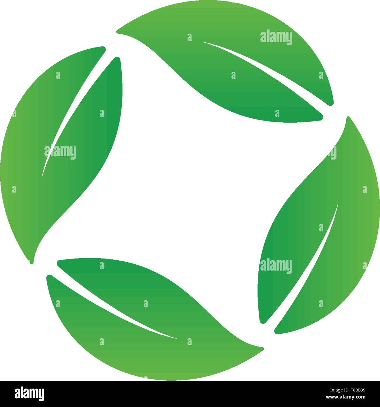 Feuille nature logo design illustration vecteur élément icône Illustration de Vecteur