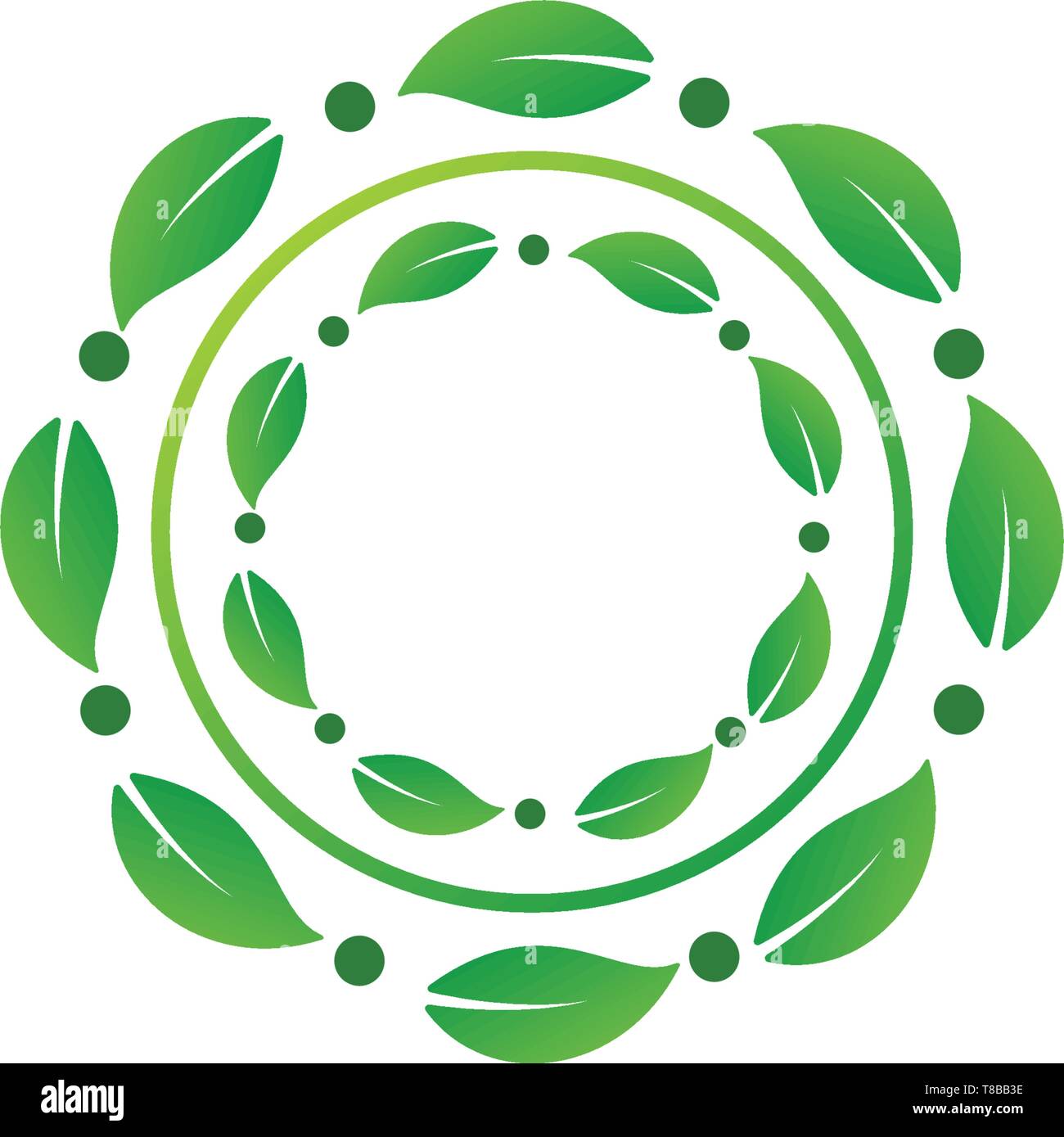 Feuille nature logo design illustration vecteur élément icône Illustration de Vecteur