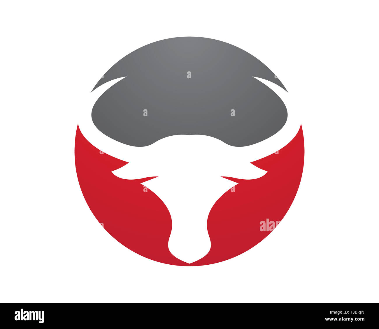 Logo taureau icône illustration vecteur modèle Banque D'Images