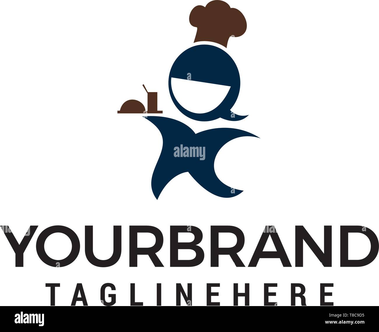Les femmes chef de conception de logo vector modèle concept Illustration de Vecteur