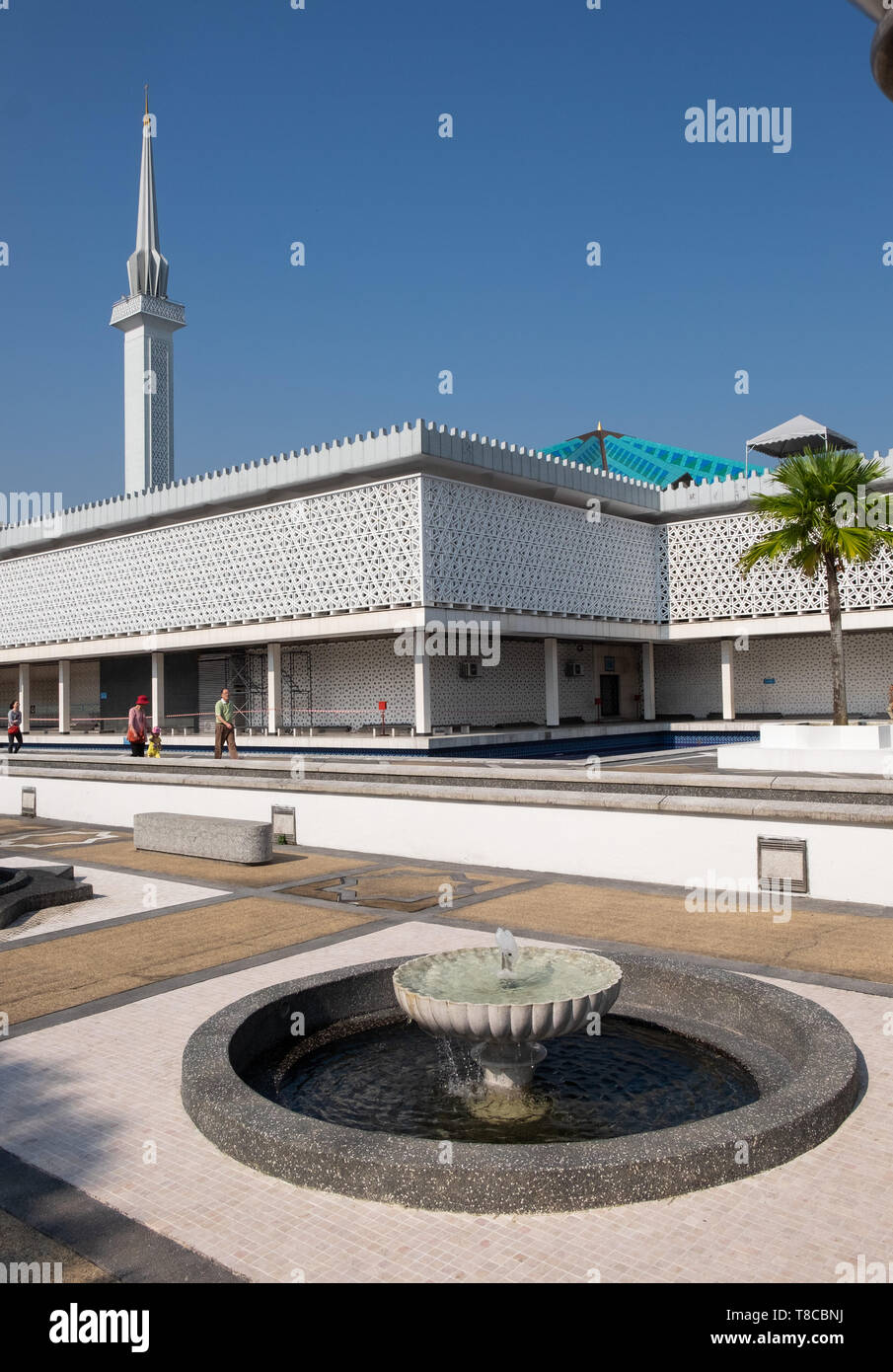 Mosquée (Masjid Negara National), Kuala Lumpur, Malaisie Banque D'Images