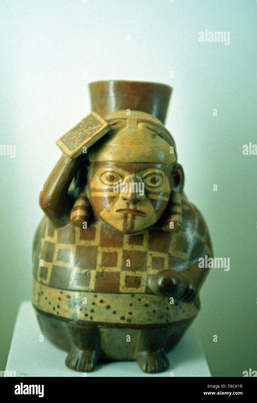 Céramique Moche,Musée National d'Anthropologie, Lima, Pérou Banque D'Images