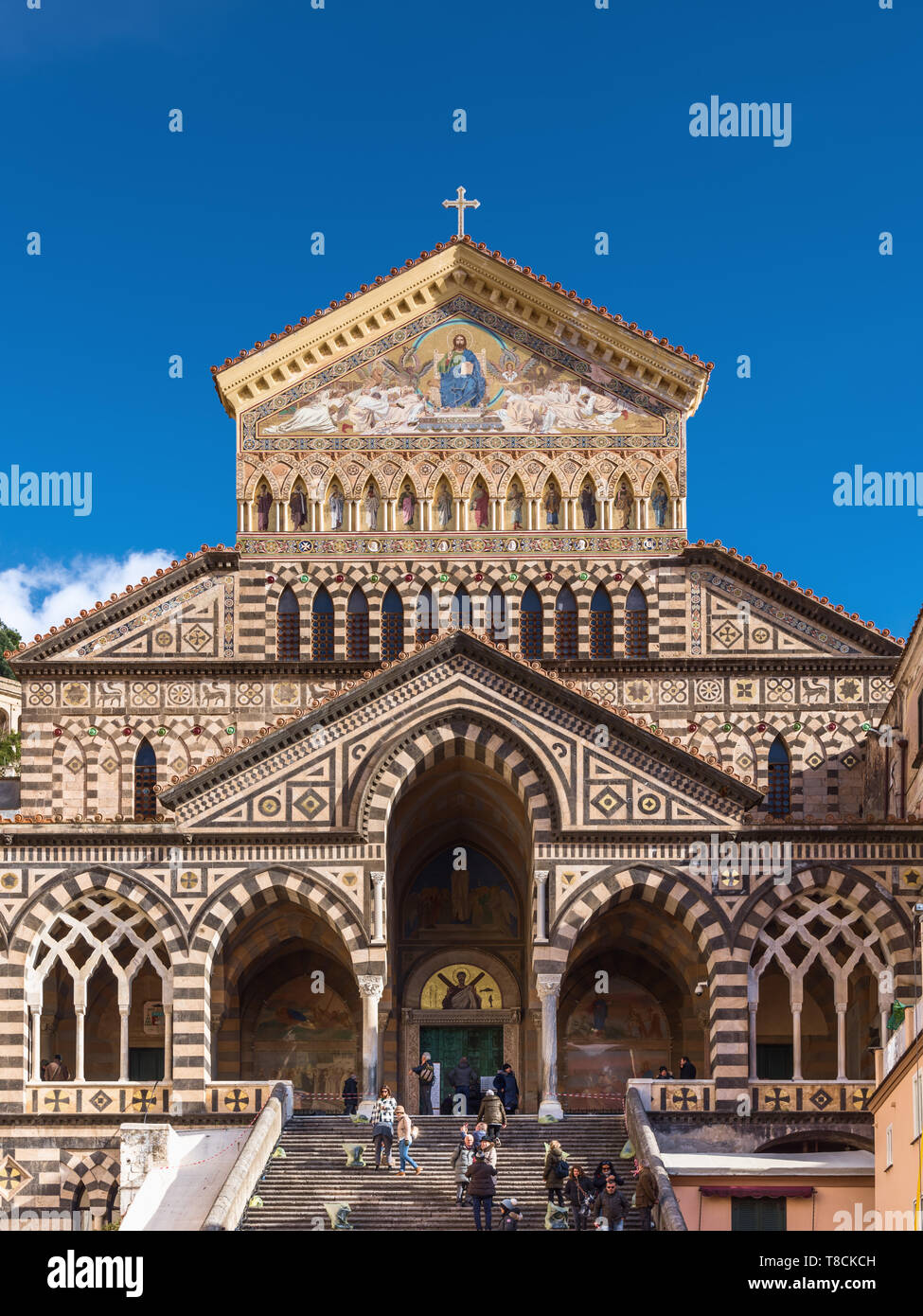 La Cathédrale, la Ville d'Amalfi, Italie Banque D'Images