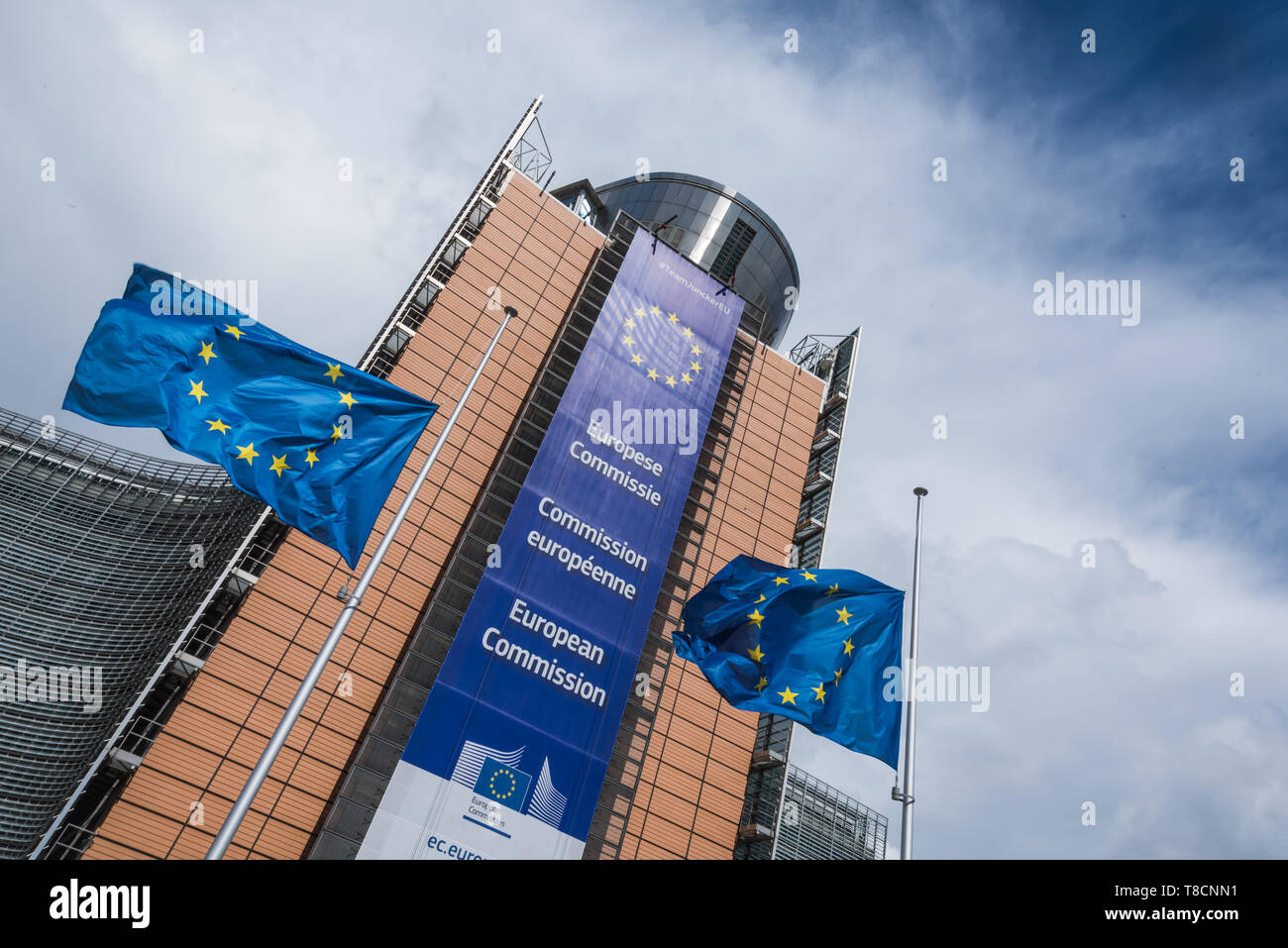 Brüssel, Europaviertel, Commission européenne, Berlaymont-Gebäude 1963 bis 1967 erbaute Das dans Berlaymont-Gebäude Brüssel ist der Sitz der Europäisch Banque D'Images