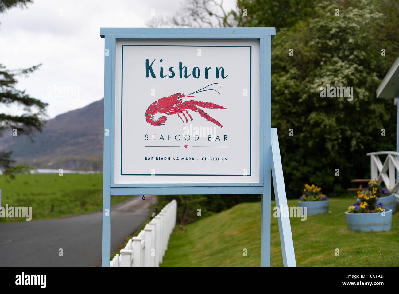 Kishorn Seafood Bar sur la côte nord de l'itinéraire en voiture panoramique 500 dans le nord de l'Ecosse, Royaume-Uni Banque D'Images