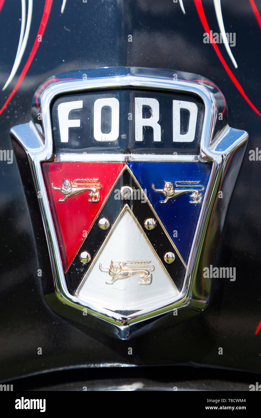 Classic Ford USA voiture Insigne Insigne logo de calandre sur "vintage