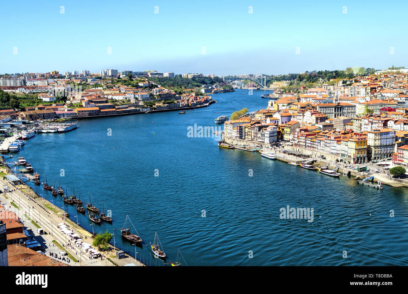 Ville : Porto (Porto) à Rio Douro. La vieille ville est inscrite au patrimoine mondial de l'UNESCO. Le Portugal. L'Europe Banque D'Images