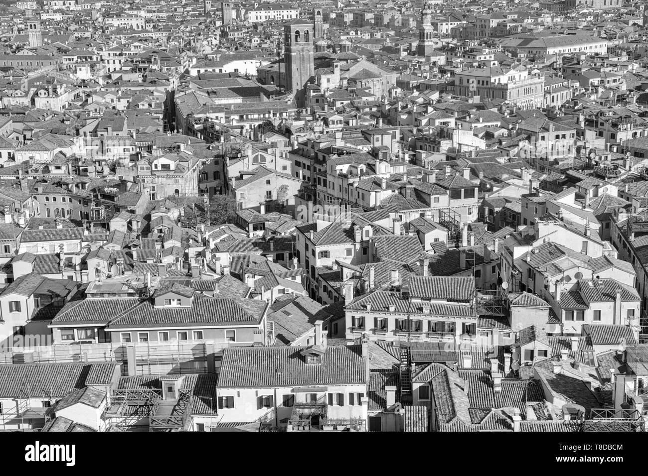 Vieux nice toits de Venise en Italie Banque D'Images