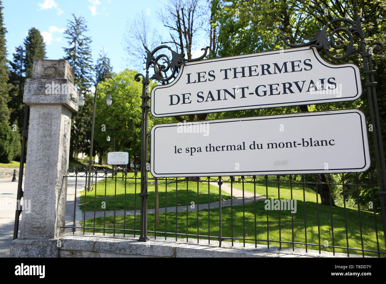 Les Thermes de Saint-Gervais. Le spa thermal du Mont-blanc. Saint-Gervais-les-bains. Haute-Savoie. Auvergne-Rhône-Alpes. France. Europe. Banque D'Images