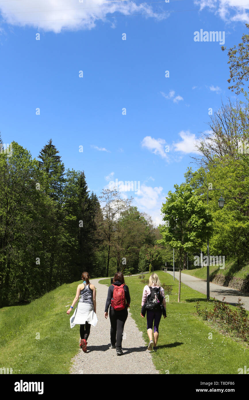 Parc thermal. Saint-Gervais-les-Bains. Banque D'Images