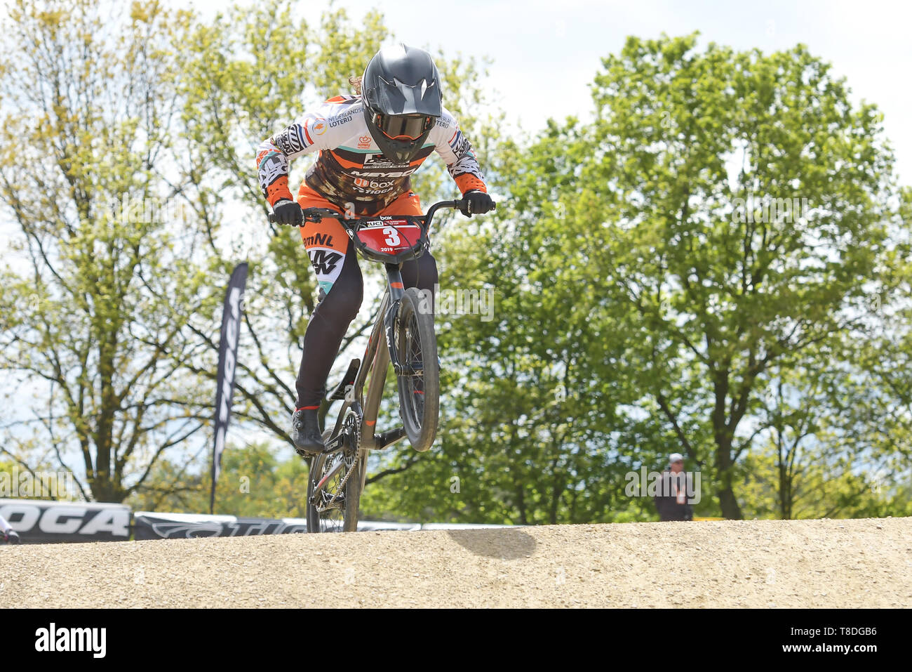 12 mai 2019 Papendal, les Pays-Bas de la Coupe du Monde Supercross BMX UCI Judy Baauw UCI BMX Supercross World Cup 2019 Papendal Banque D'Images