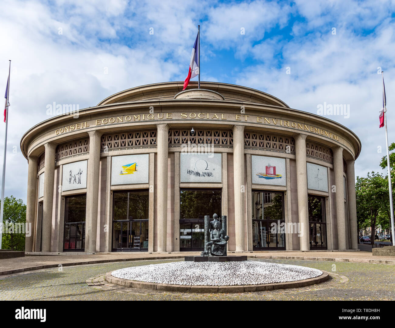 Conseil économique, social et environnemental (ESEC) à Paris, France Banque D'Images