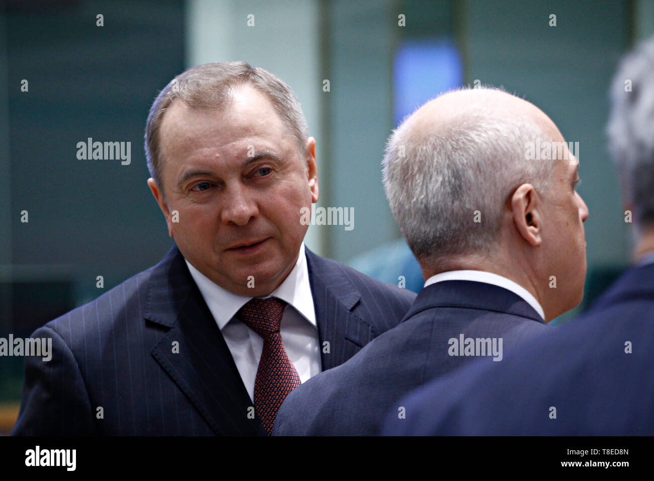 Bruxelles, Belgique. 13 mai, 2019. Vladimir Makei, Ministre des affaires étrangères de la République du Bélarus assiste à une réunion des ministres des affaires étrangères de l'ONU et le Partenariat oriental à l'Europa. Credit : ALEXANDROS MICHAILIDIS/Alamy Live News Banque D'Images