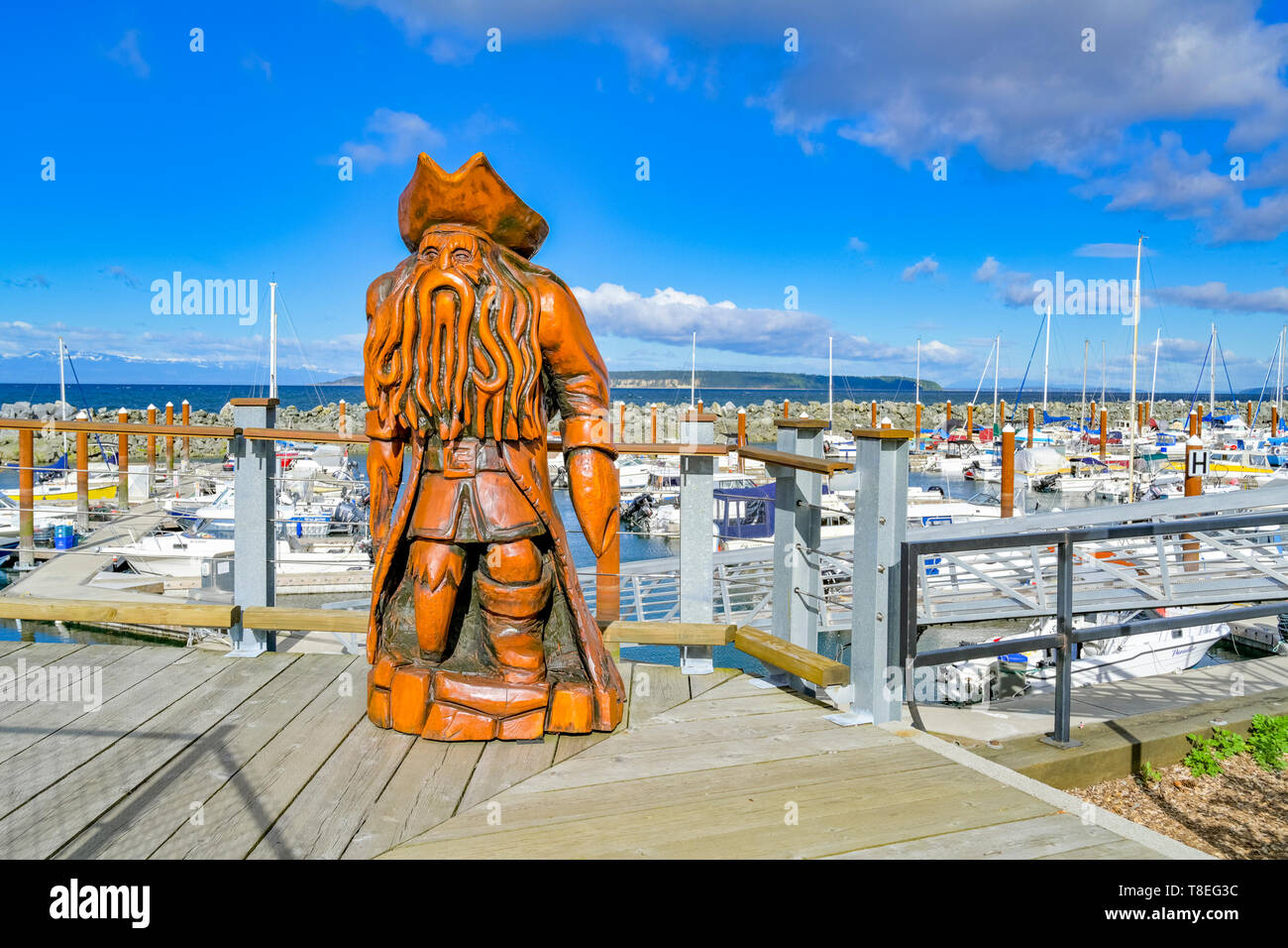 Marina, Powell River, Sunshine Coast, British Columbia, Canada Banque D'Images