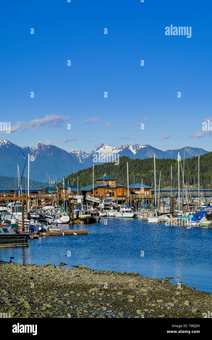 Marina, Gibsons Landing, Sunshine Coast, British Columbia, Canada Banque D'Images