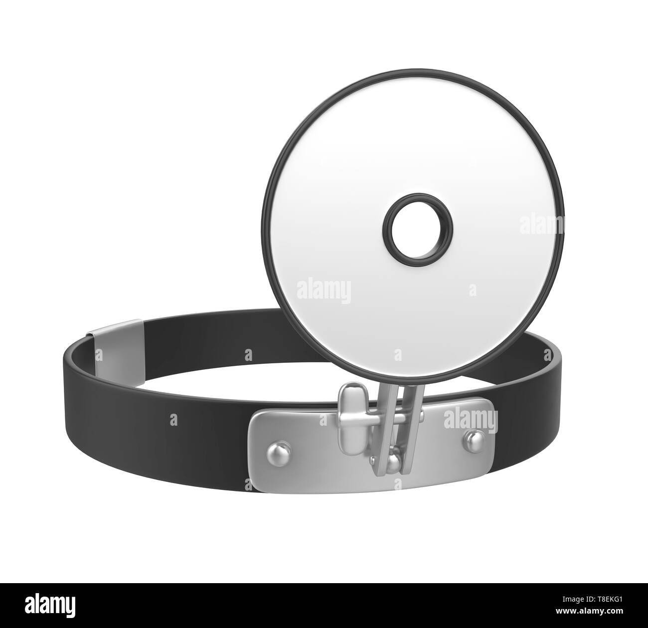 Médecin isolé tête miroir Banque D'Images