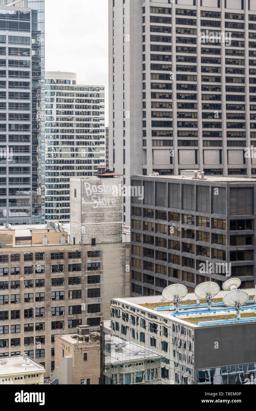 Bâtiments dans le centre-ville de Chicago Banque D'Images