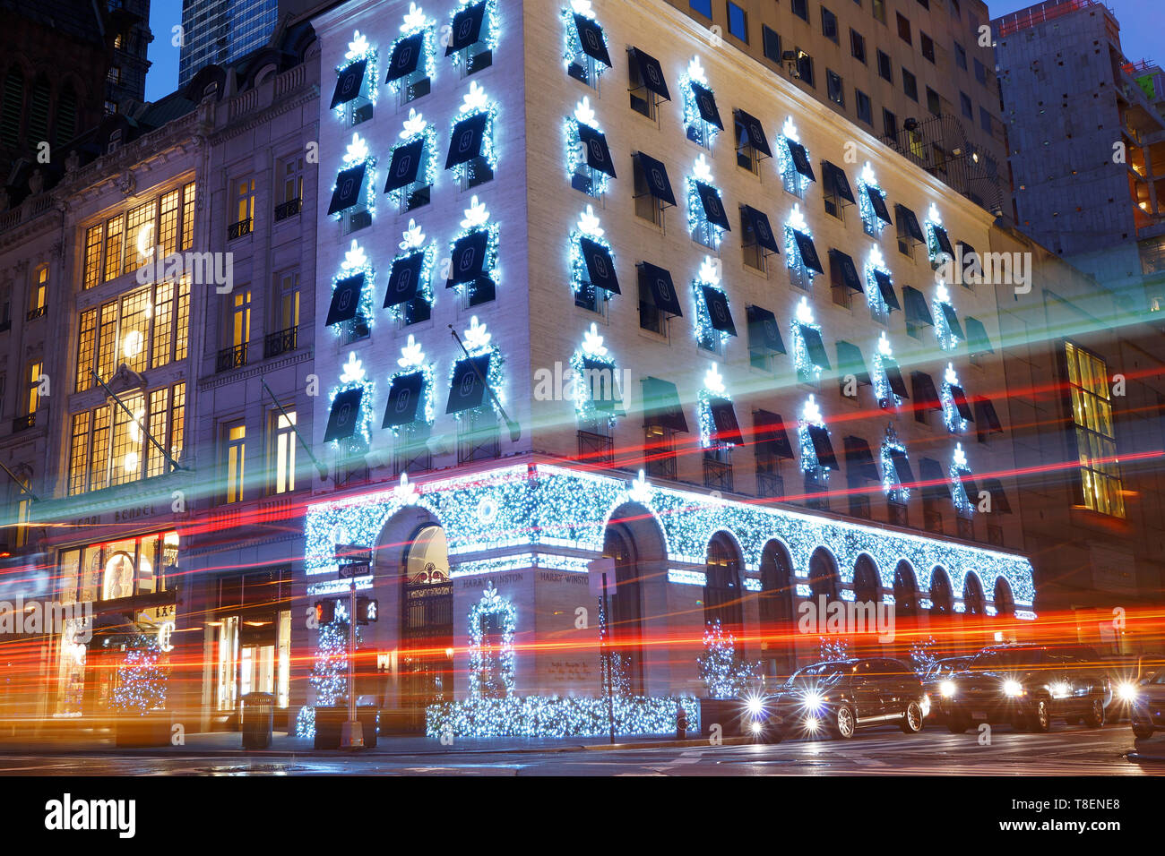 Ville en mouvement, New York Banque D'Images