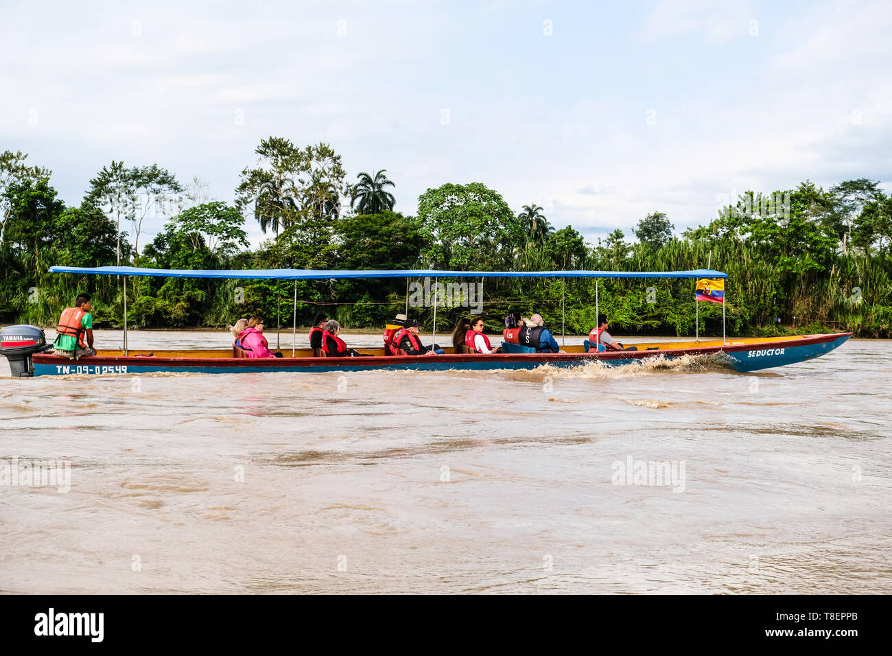 Rio Napo River en Equateur Banque D'Images