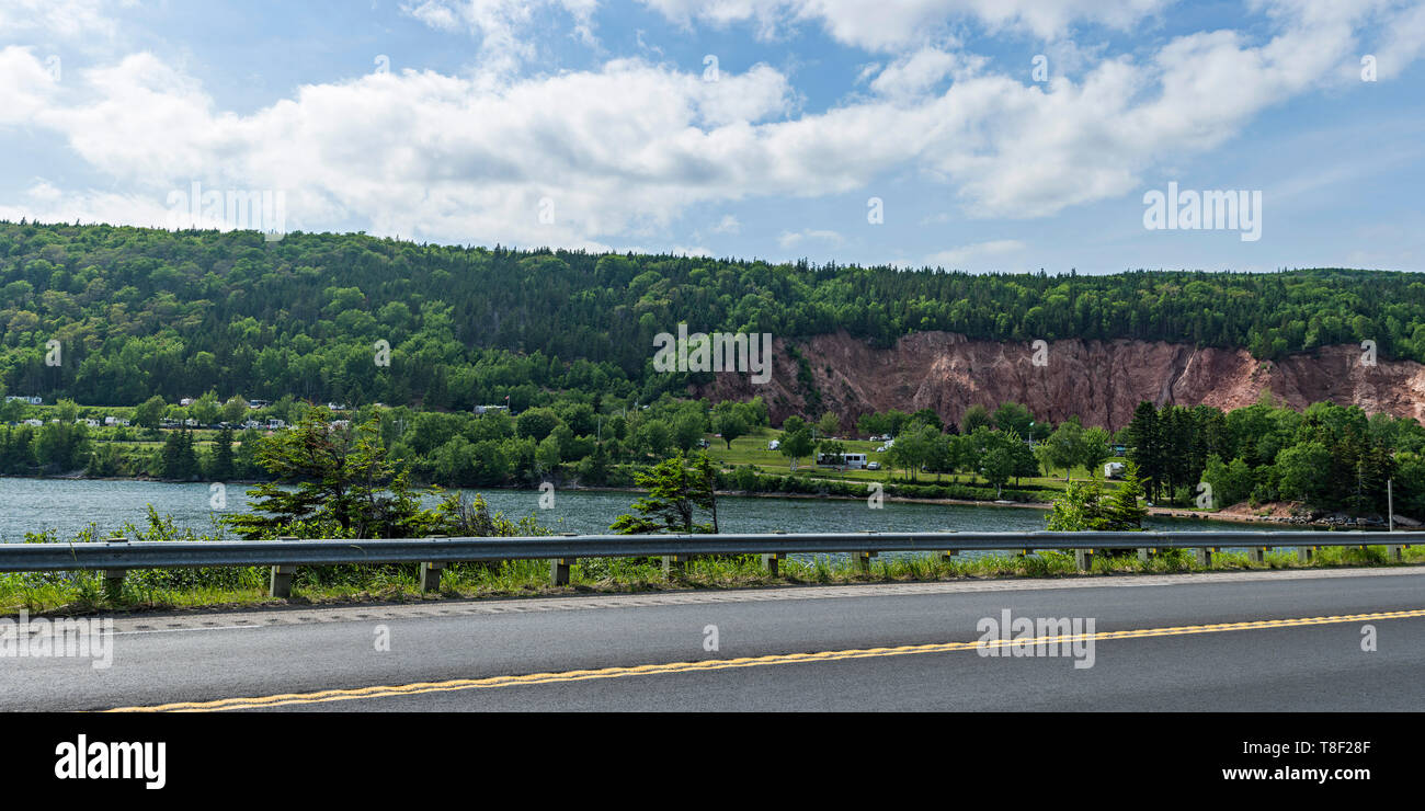 La région de la baie de St Ann's s'étend sur 72km de la Piste Cabot et se joint à plusieurs petites collectivités en une seule. Accueil au Gaelic College et Artisans Banque D'Images