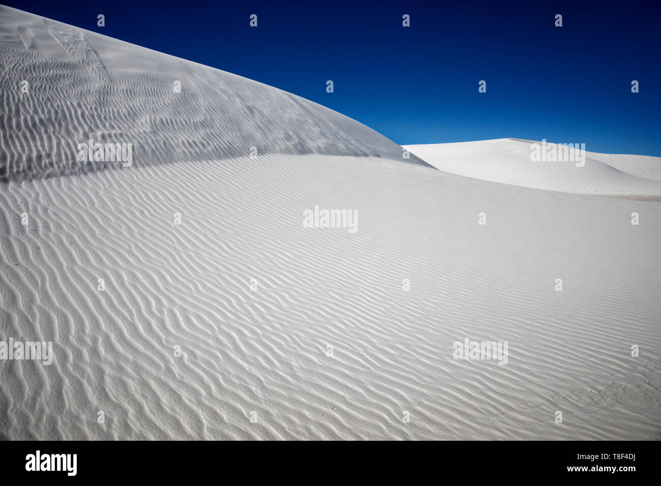 - Les dunes de sable blanc, NM Banque D'Images