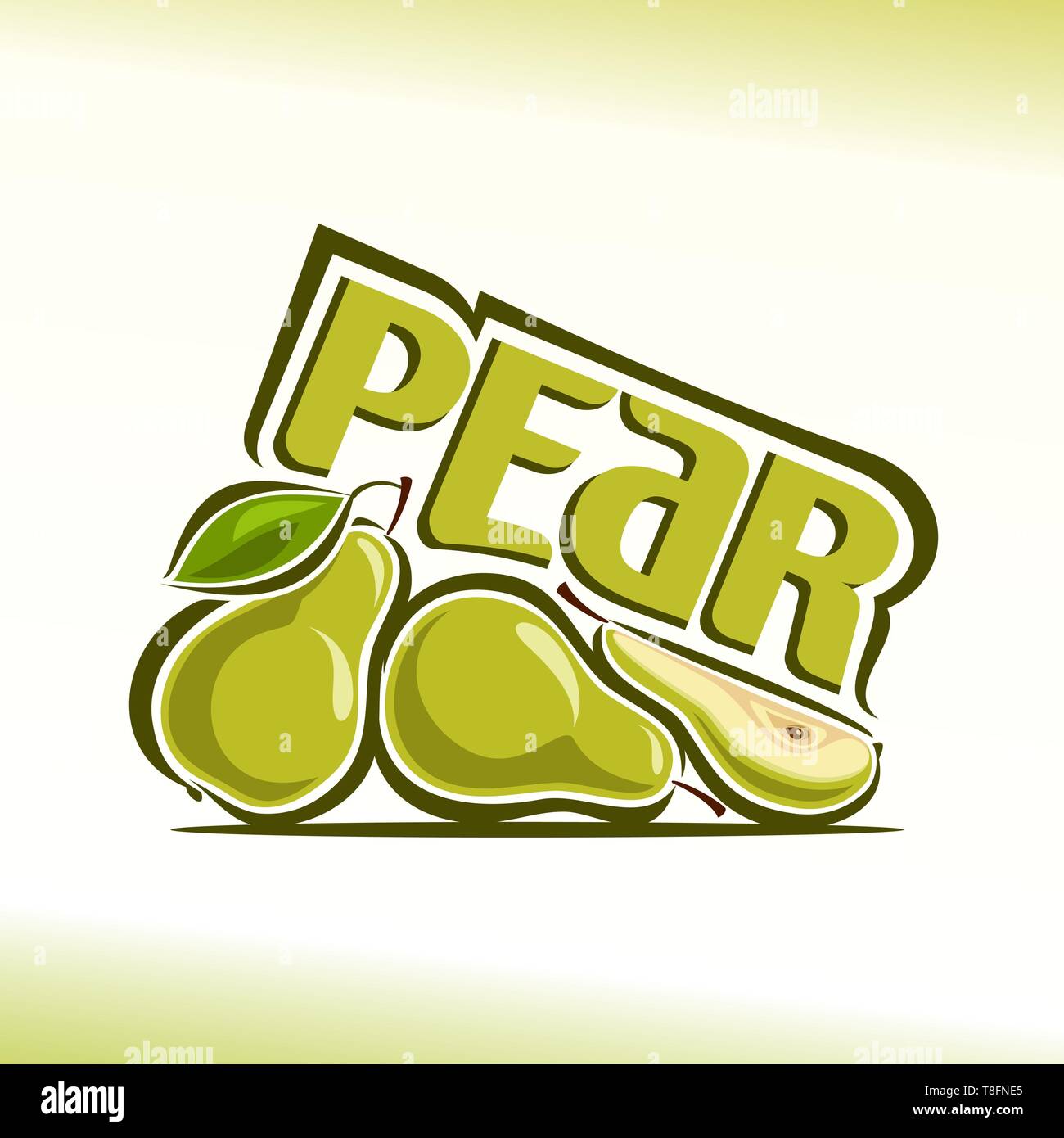 Logo Vector pour pear Illustration de Vecteur