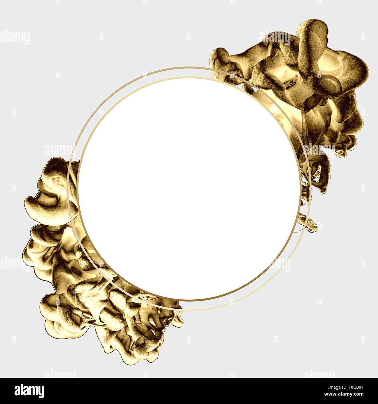 Golden abstract template design minimal. Style moderne. photographie créative. copier l'espace. Banque D'Images