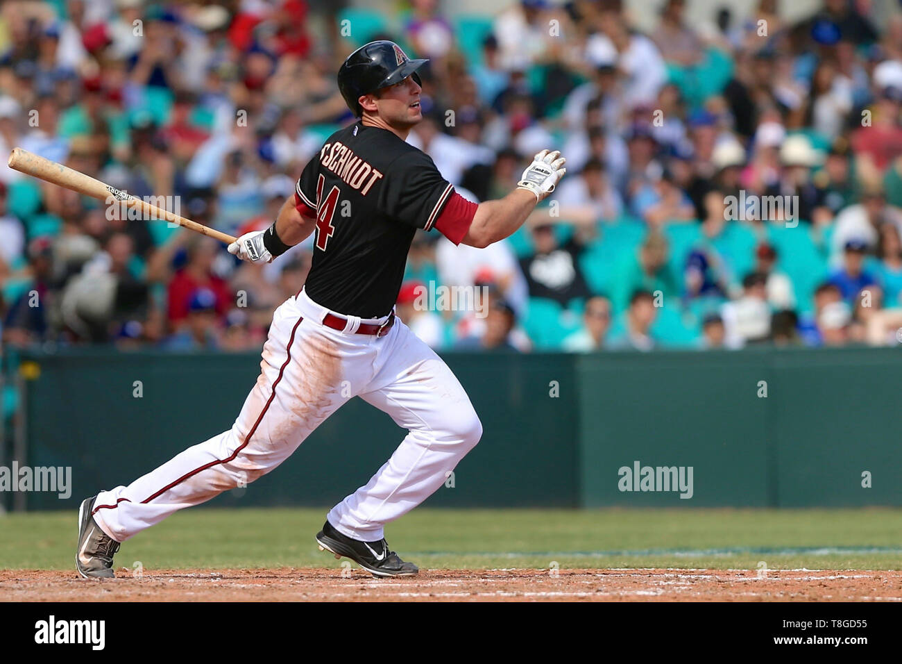 Paul Goldschmidt, MLB 2014 des Dodgers de Los Angeles, la série d'ouverture v Arizona Diamondbacks au Sydney Cricket Ground, le 23 mars 2014. Banque D'Images