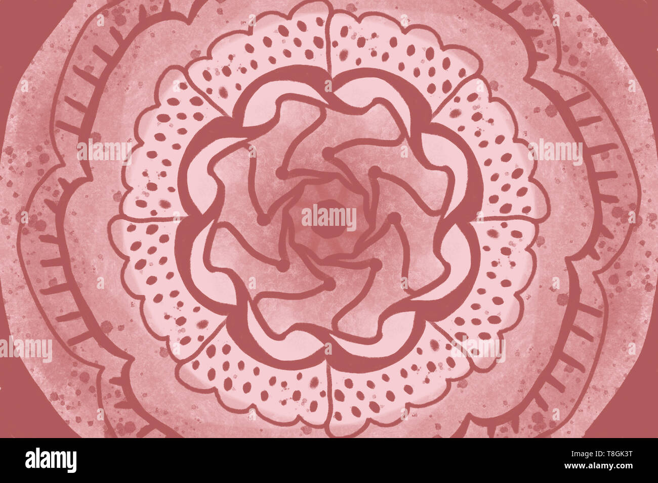 Motif de cercles colorés, tissu dentelle pour concept Illustration Banque D'Images
