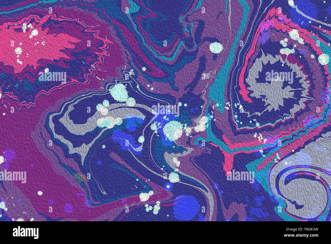 Arrière-plan de l'affiche flux coloré moderne. Vague peinture liquide forme. Abstract design Banque D'Images