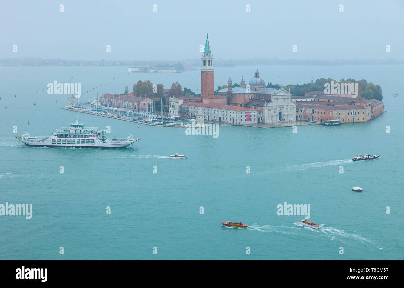 Isla de San Jorge Maire, Venecia, capitale de la región del Véneto, Italia, Mar Adriático, Mar Mediterráneo Banque D'Images