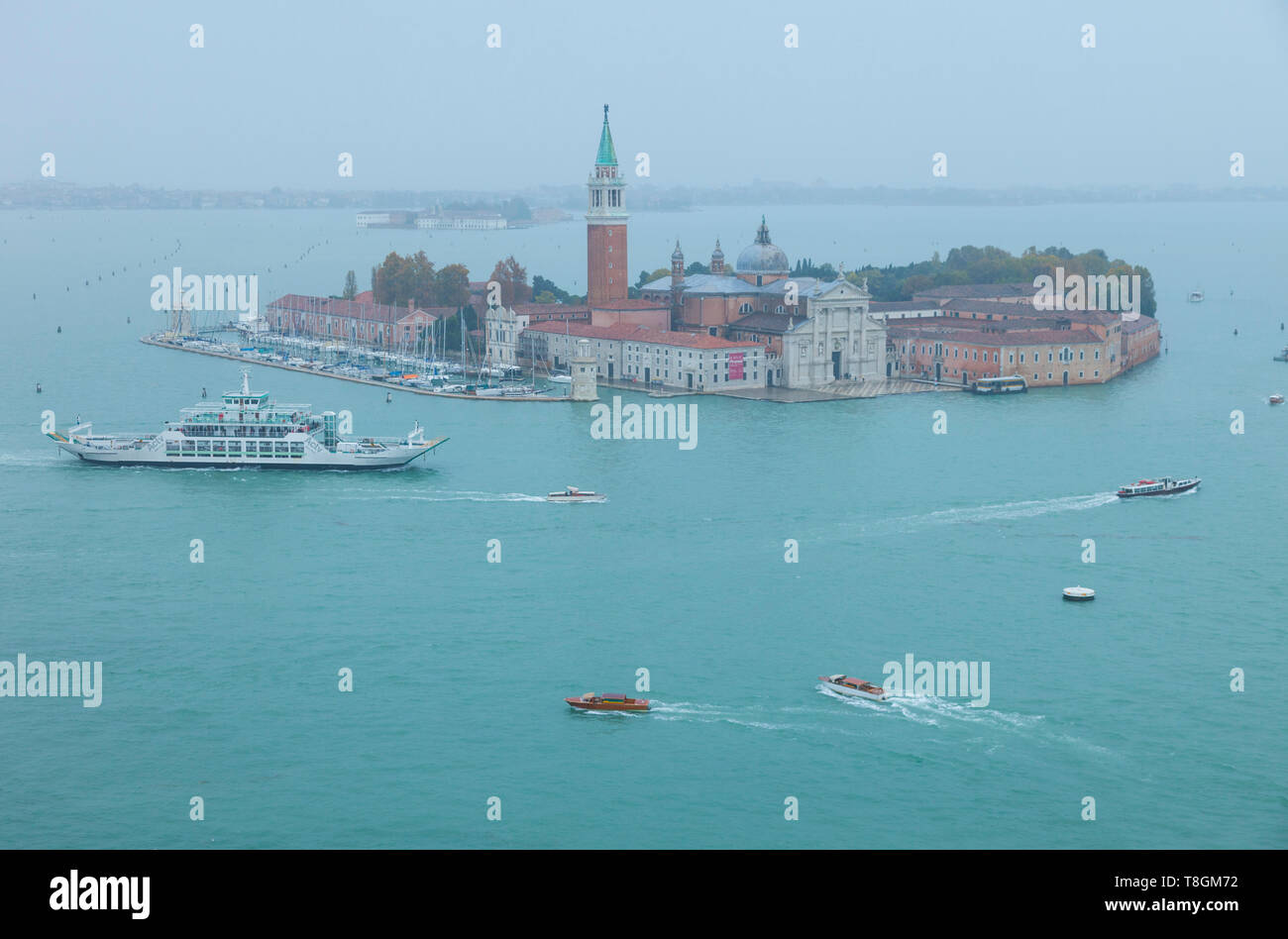 Isla de San Jorge Maire, Venecia, capitale de la región del Véneto, Italia, Mar Adriático, Mar Mediterráneo Banque D'Images