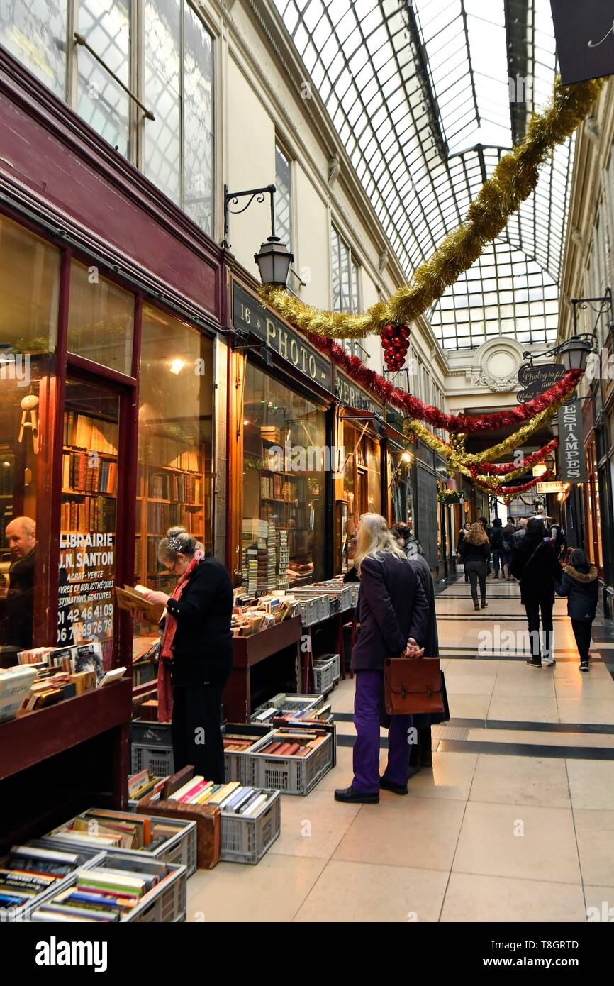 France, Paris, Passage Jouffroy, Passage Verdeau Banque D'Images