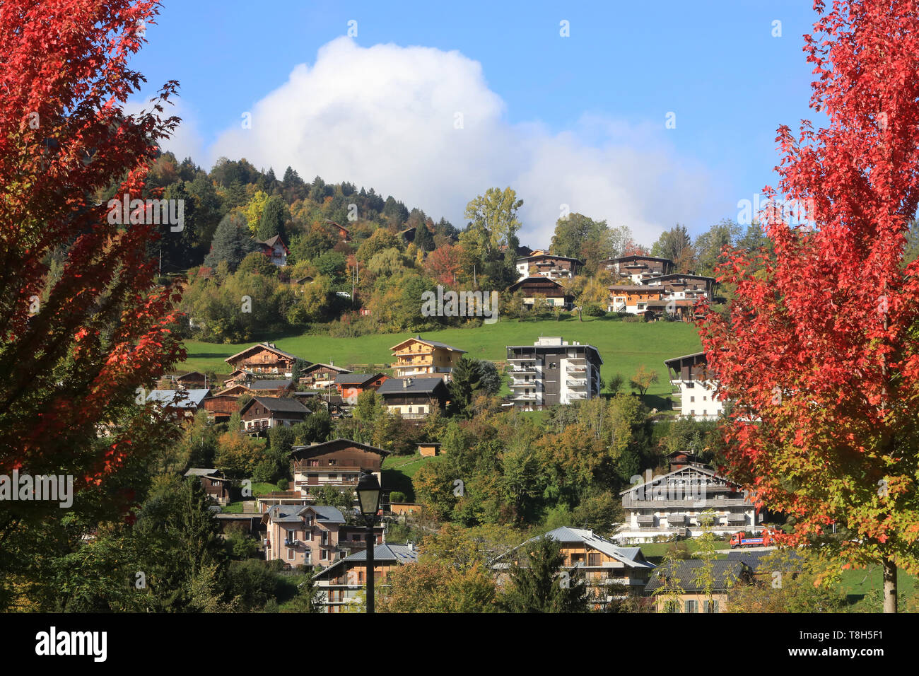 Village. Saint-Gervais-les-Bains. Banque D'Images