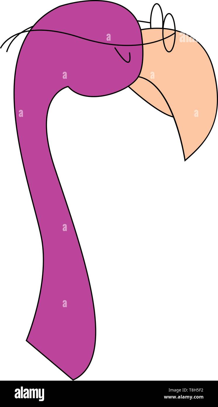 Un Oiseau Violet Lunettes En Montrant Seulement Le Visage