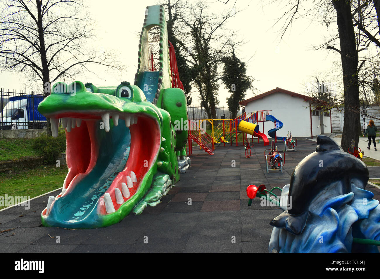 Toboggan dinosaure Banque de photographies et d’images à haute